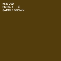 #533D0D - Saddle Brown Color Image
